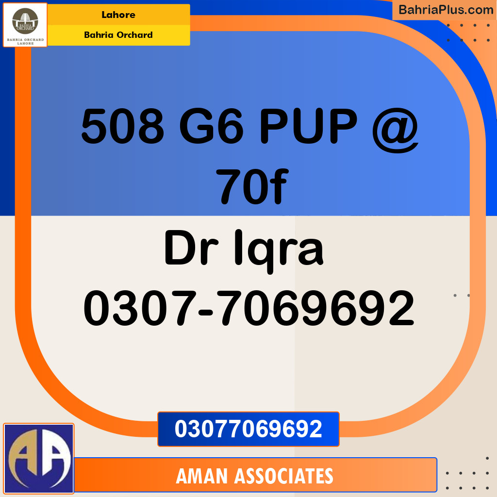 Residential Plot for Sale in Bahria Orchard, Lahore - (BP-194185)