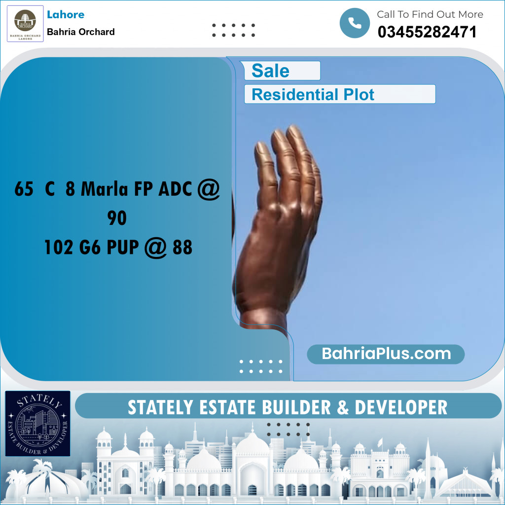 Residential Plot for Sale in Bahria Orchard, Lahore - (BP-194247)