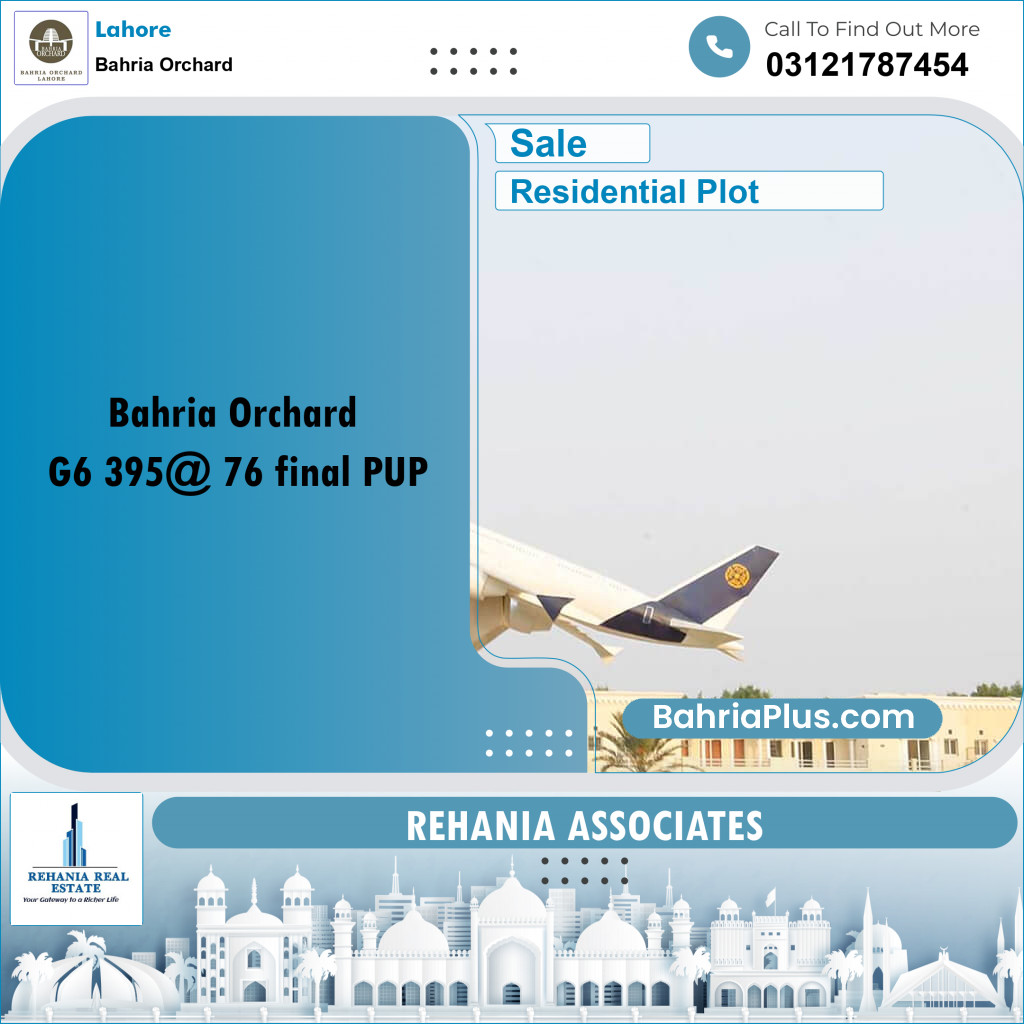 Residential Plot for Sale in Bahria Orchard, Lahore - (BP-194261)