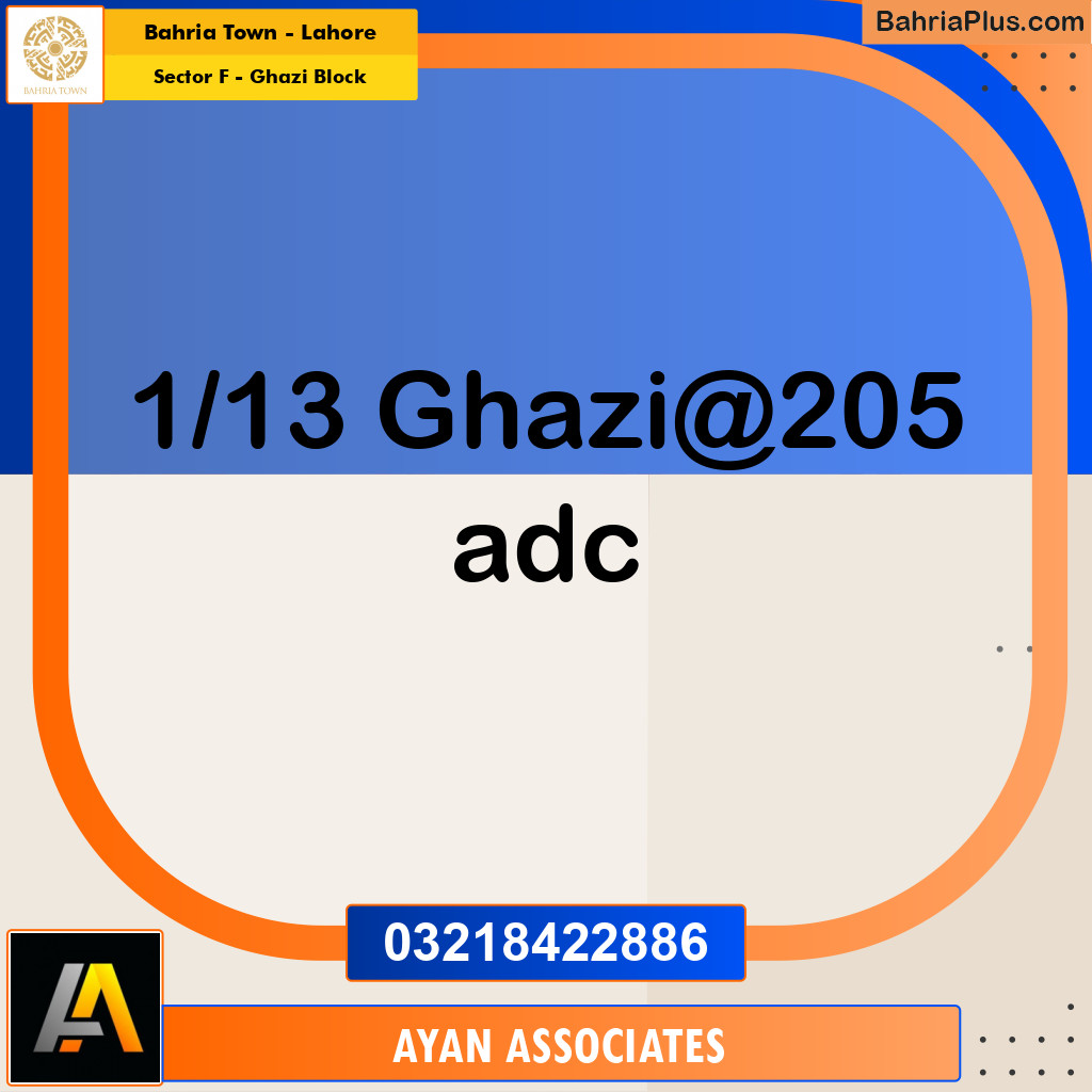Residential Plot for Sale in Sector F - Ghazi Block - Bahria Town, Lahore - (BP-194312)