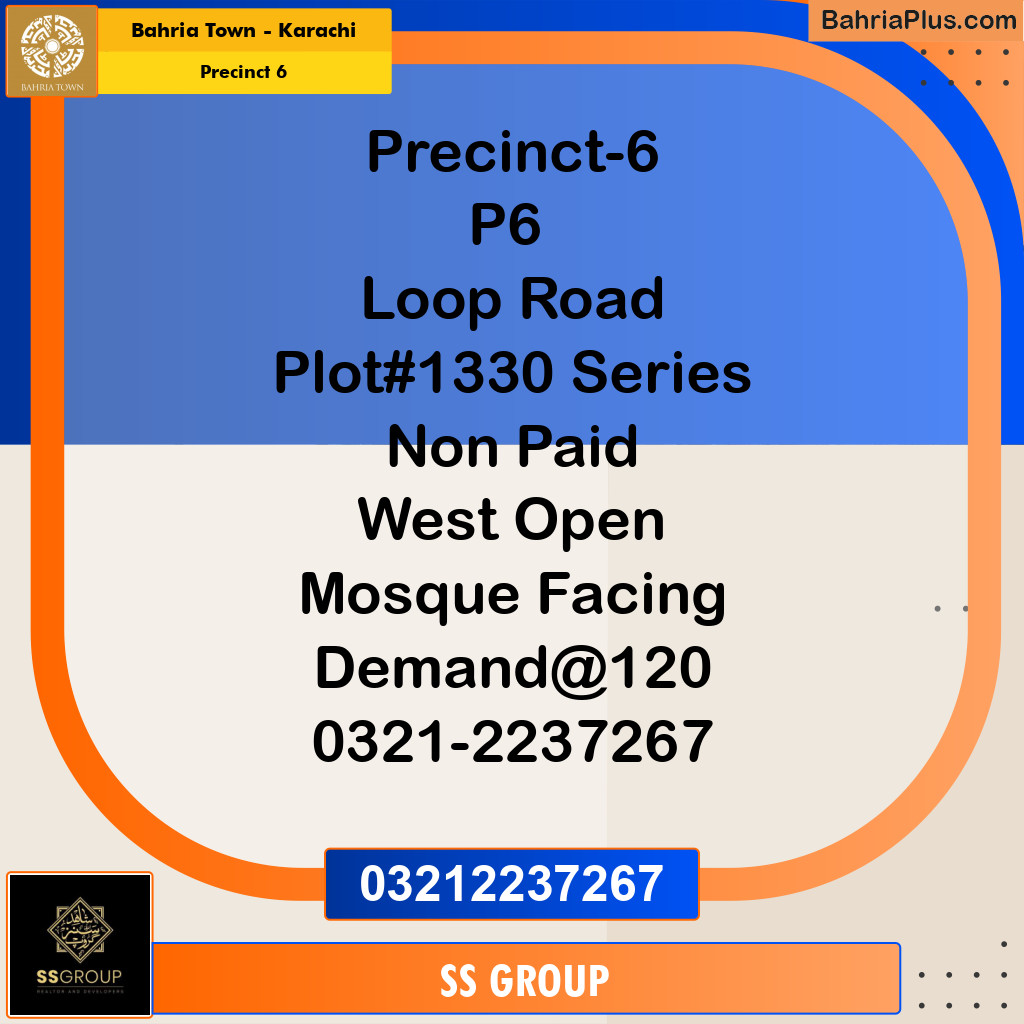 250 Sq. Yards Residential Plot for Sale in Precinct 6 -  Bahria Town, Karachi - (BP-194325)