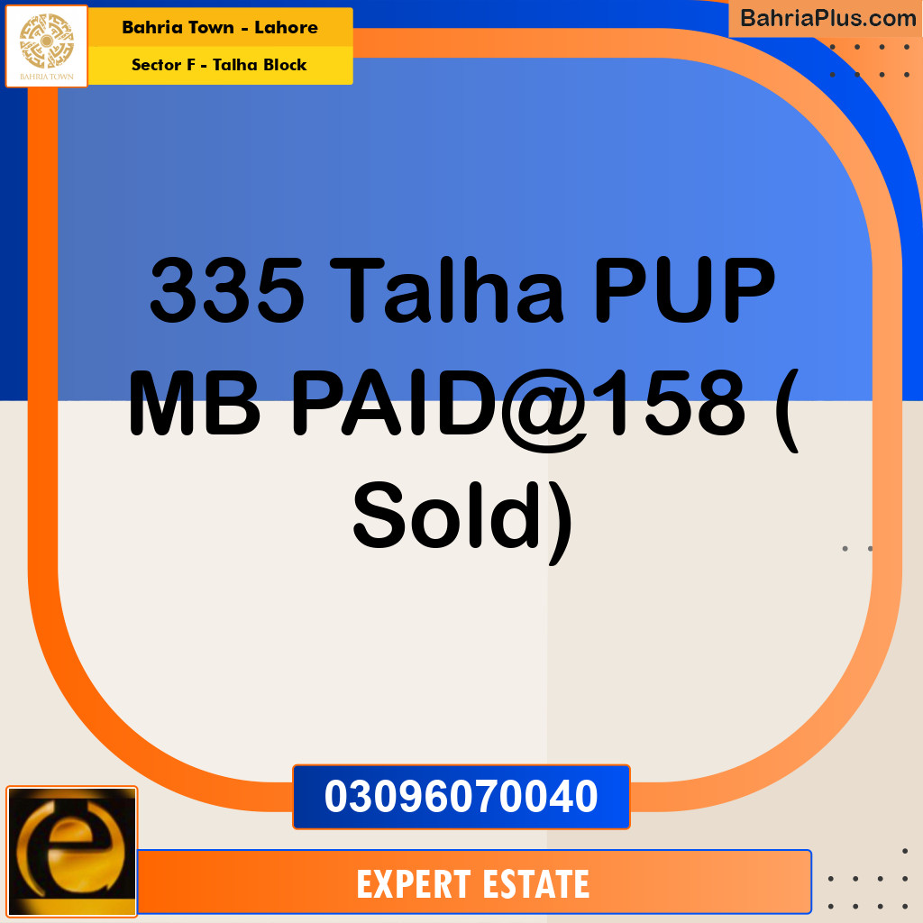 Residential Plot for Sale in Sector F - Talha Block -  Bahria Town, Lahore - (BP-194446)