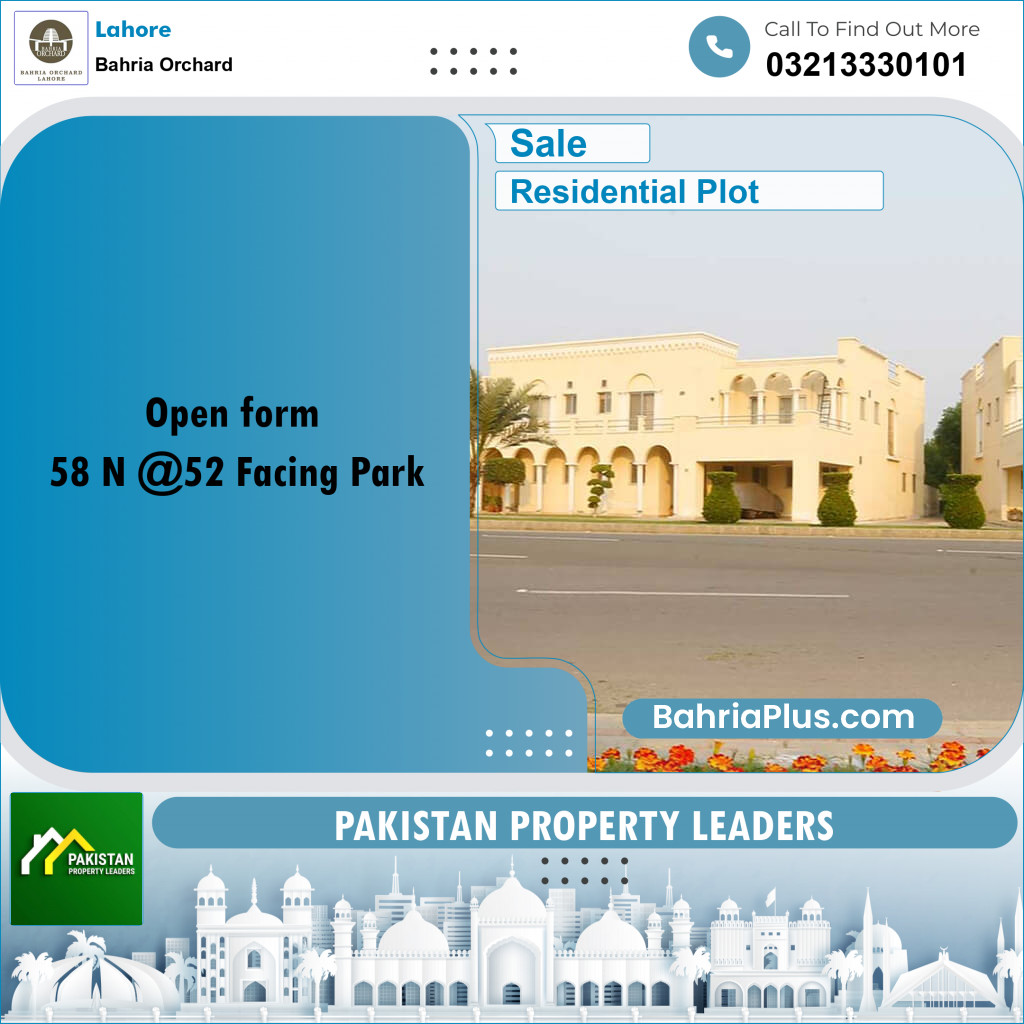 Residential Plot for Sale in Bahria Orchard, Lahore - (BP-194480)