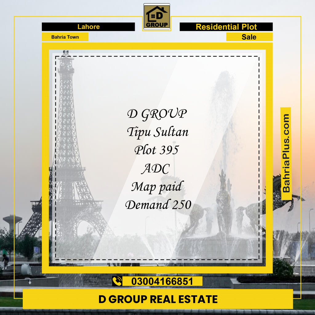 Residential Plot for Sale in Bahria Town, Lahore - (BP-194509)