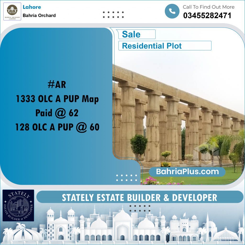 Residential Plot for Sale in Bahria Orchard, Lahore - (BP-194545)