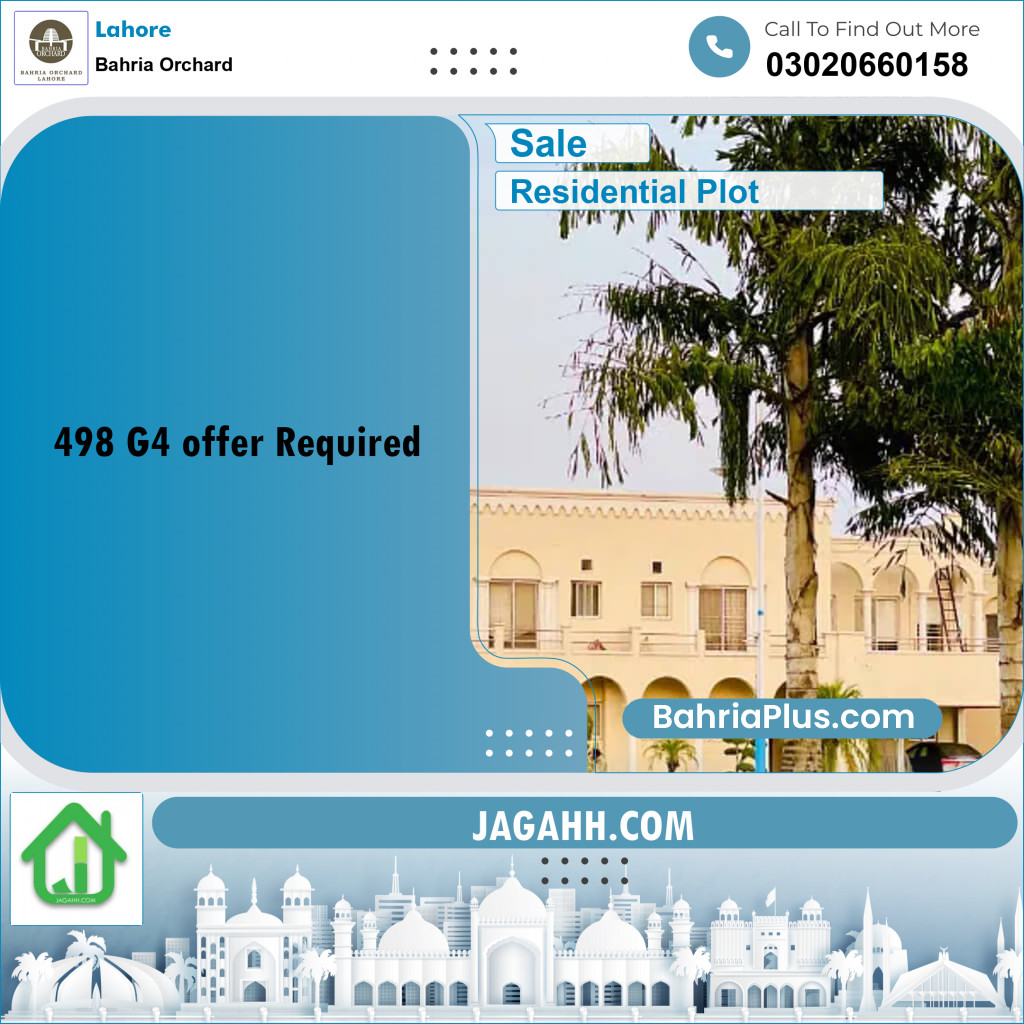 Residential Plot for Sale in Bahria Orchard, Lahore - (BP-194701)