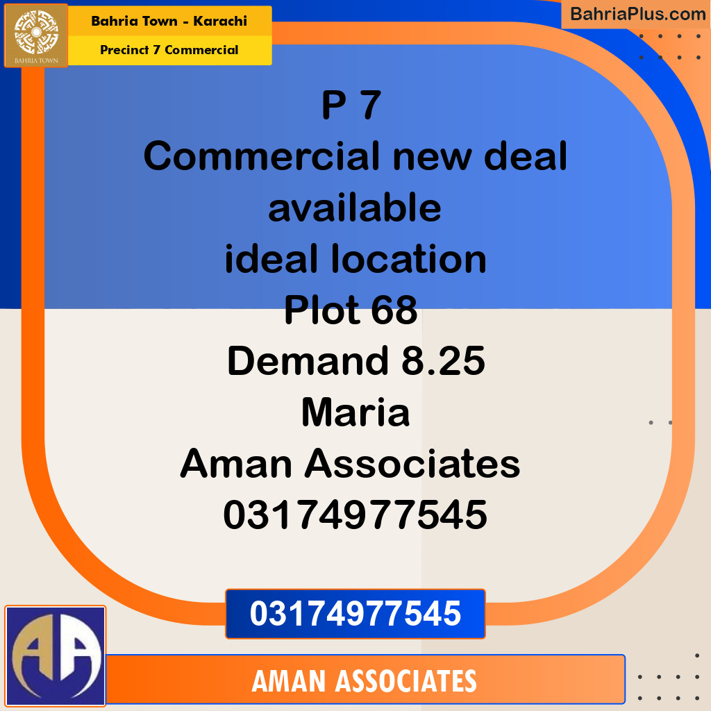 Residential Plot for Sale in Precinct 7 Commercial - Bahria Town, Karachi - (BP-194863)