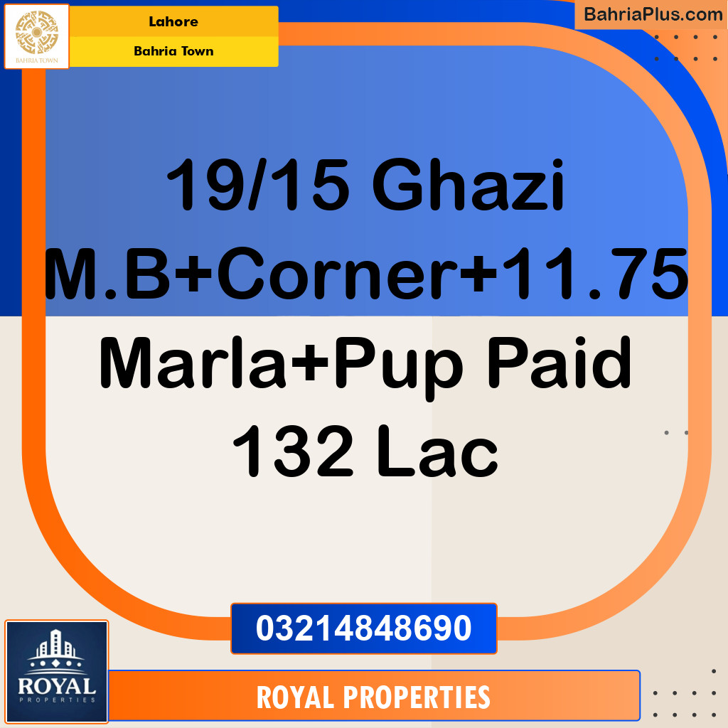 Residential Plot for Sale in Bahria Town, Lahore - (BP-194872)