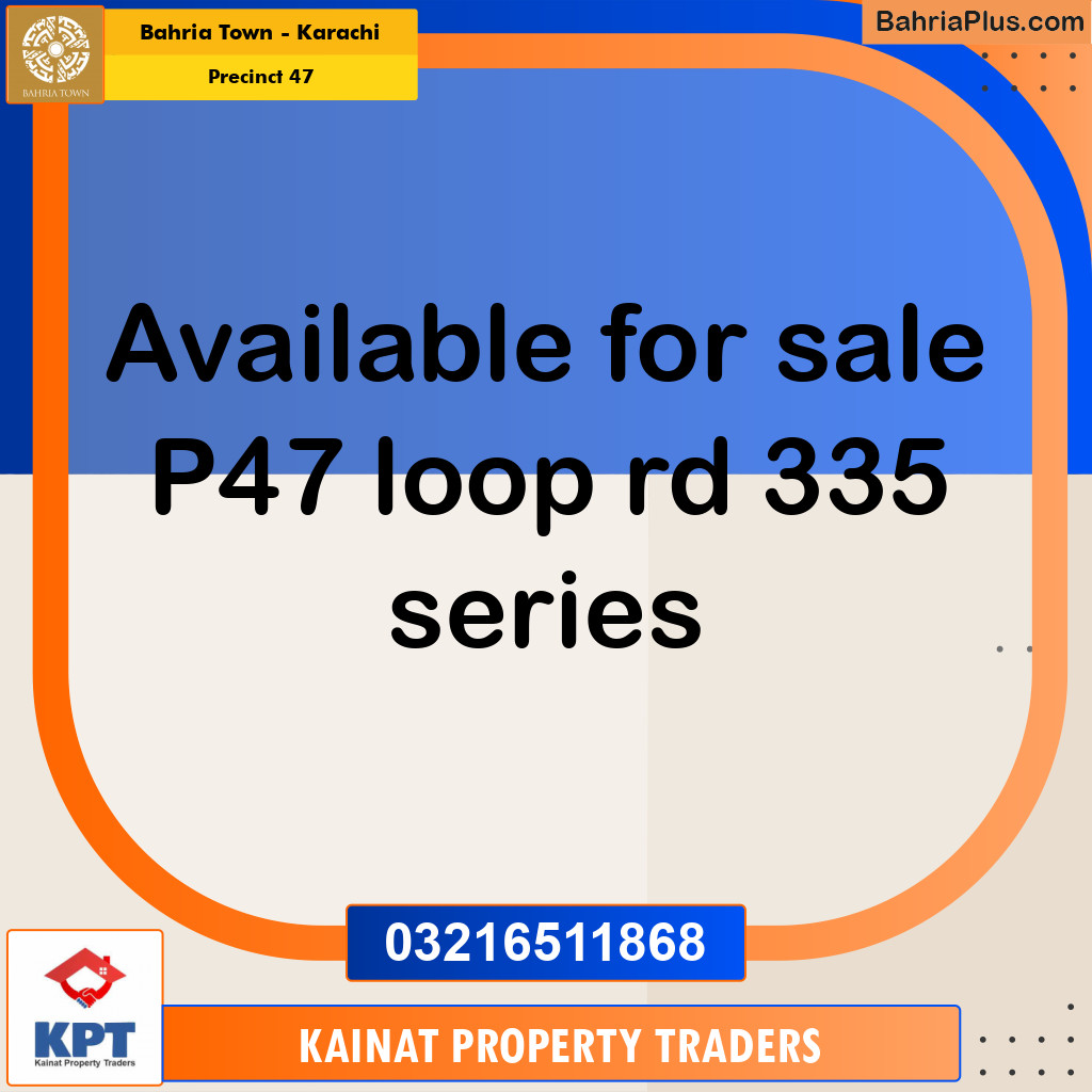 250 Sq. Yards Residential Plot for Sale in Precinct 47 -  Bahria Town, Karachi - (BP-194911)