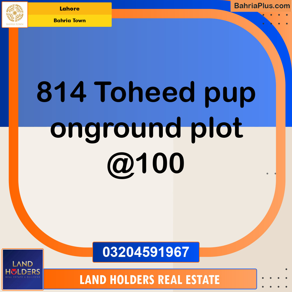 Residential Plot for Sale in Bahria Town, Lahore - (BP-195031)