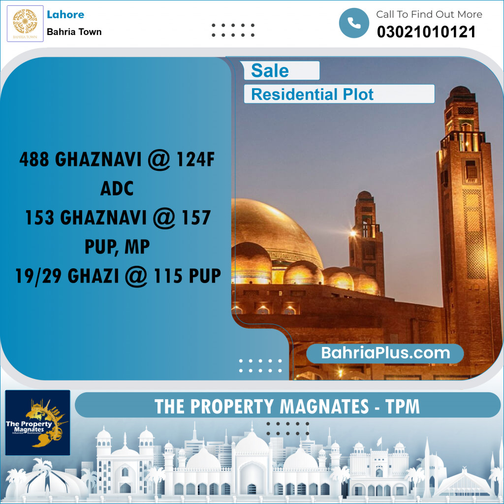 Residential Plot for Sale in Bahria Town, Lahore - (BP-195052)
