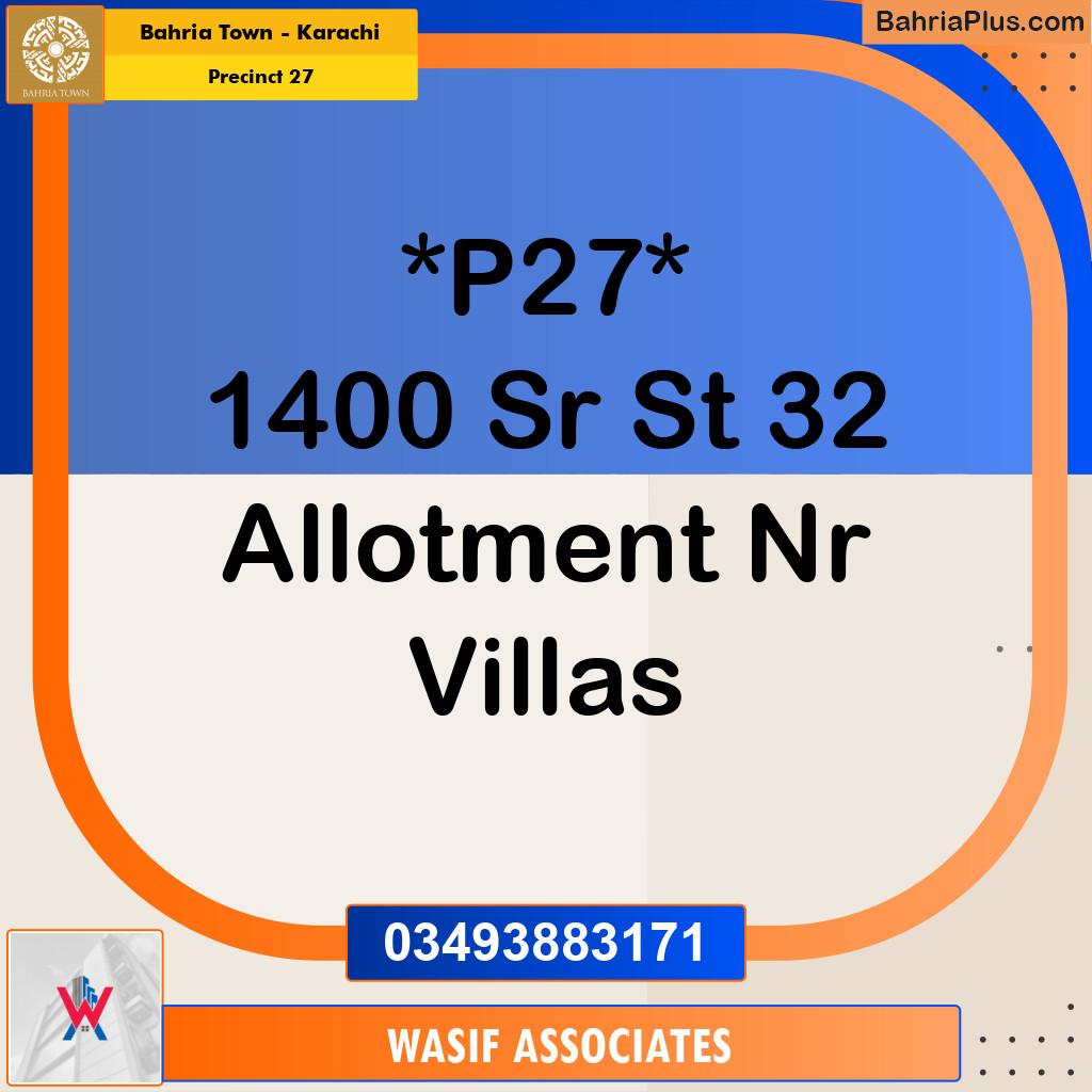 Residential Plot for Sale in Precinct 27 -  Bahria Town, Karachi - (BP-195093)