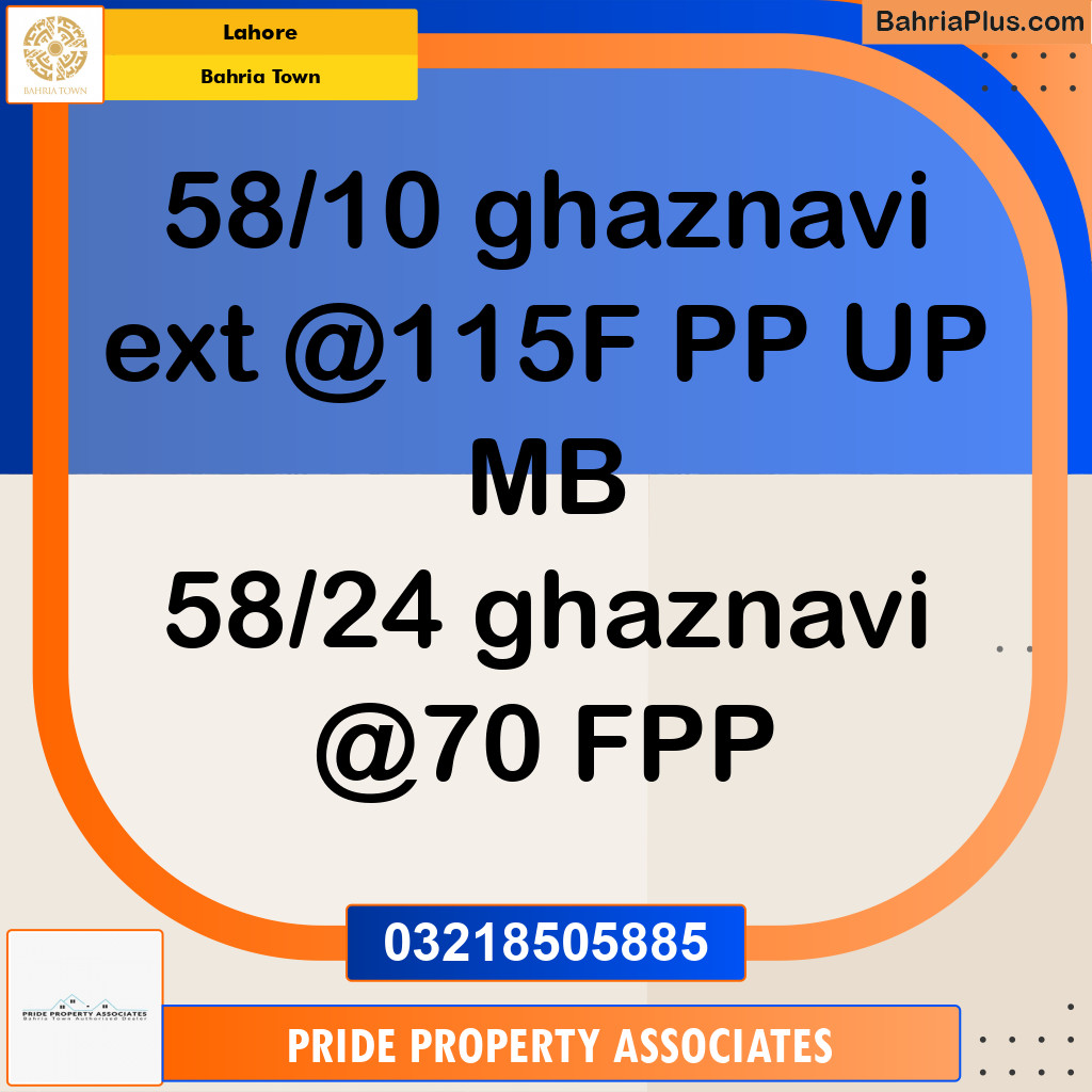 Residential Plot for Sale in Bahria Town, Lahore - (BP-195117)