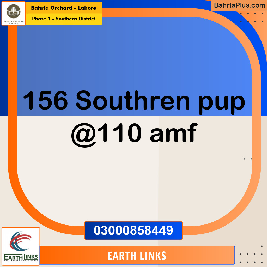 Residential Plot for Sale in Phase 1 - Southern District -  Bahria Orchard, Lahore - (BP-195143)
