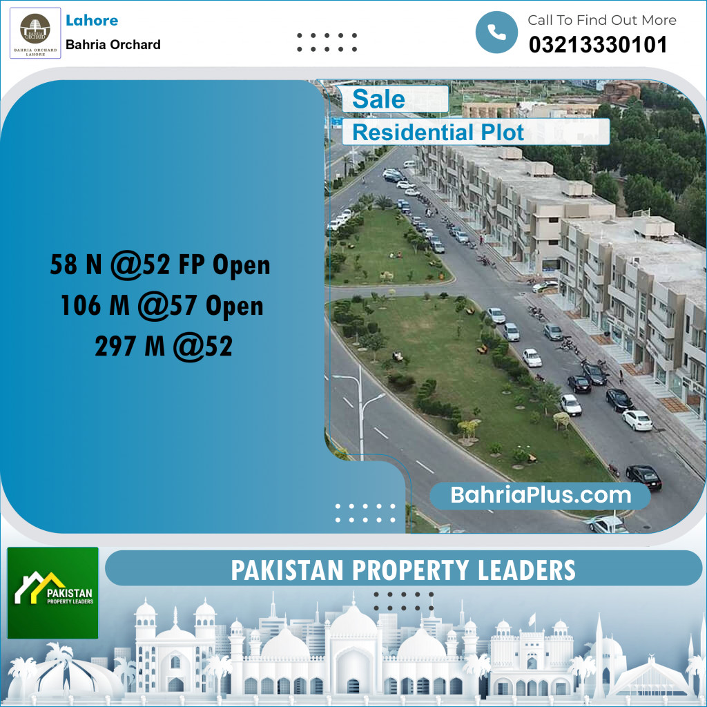 Residential Plot for Sale in Bahria Orchard, Lahore - (BP-195320)