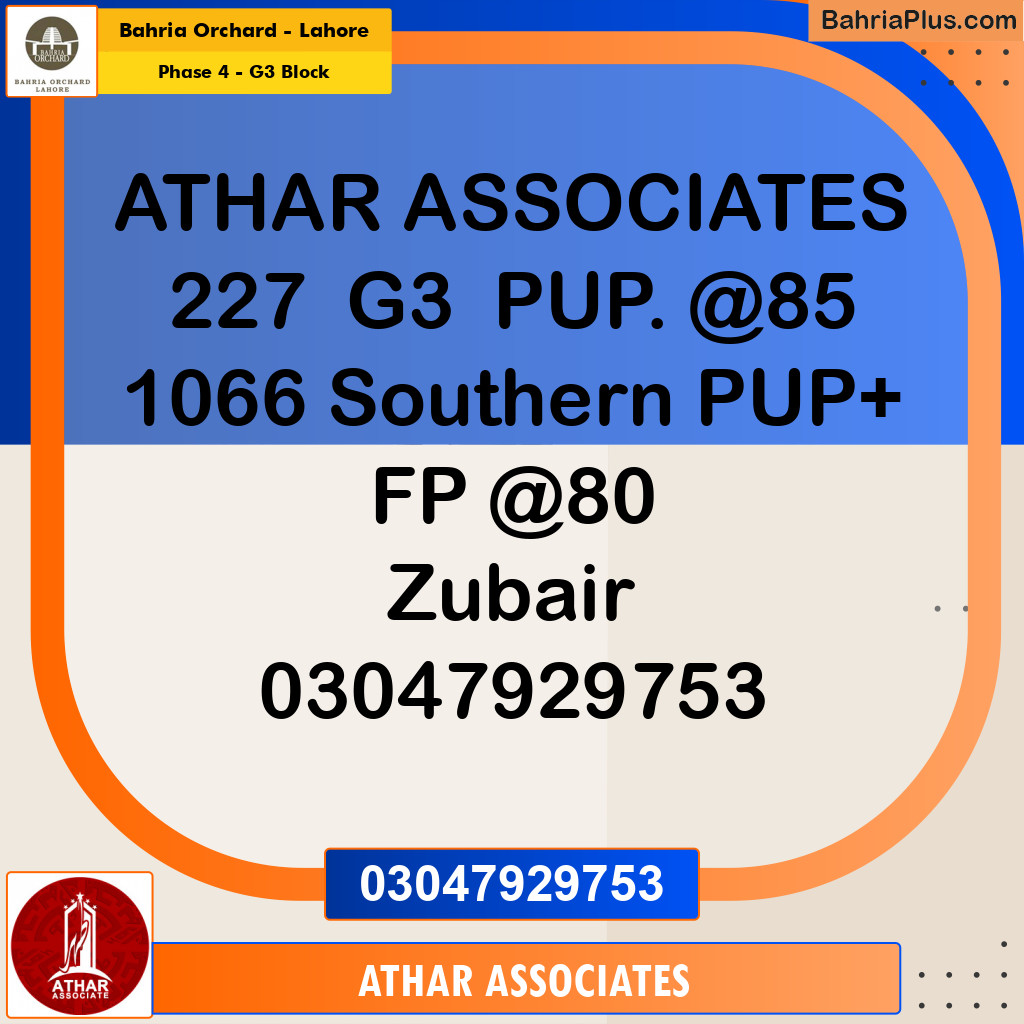 Residential Plot for Sale in Phase 4 - G3 Block -  Bahria Orchard, Lahore - (BP-195438)