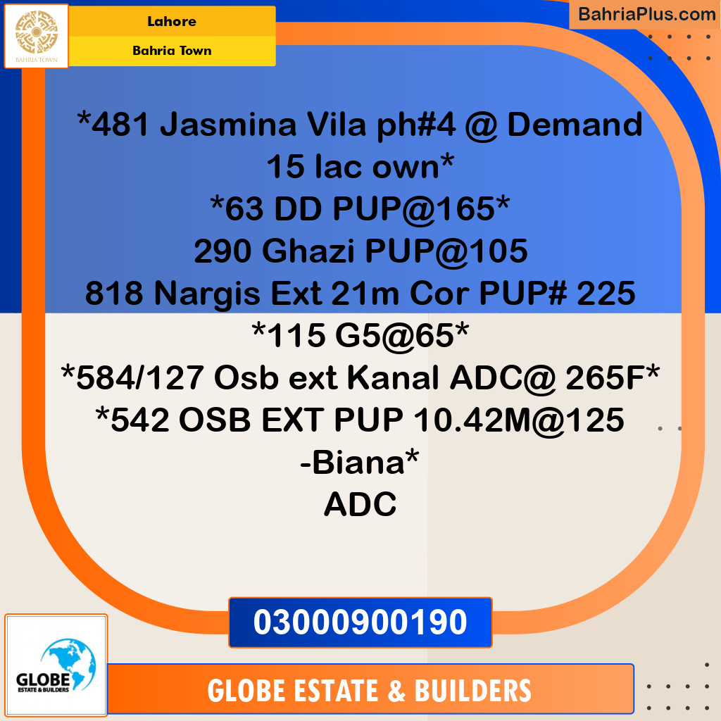 Residential Plot for Sale in Bahria Town, Lahore - (BP-195522)