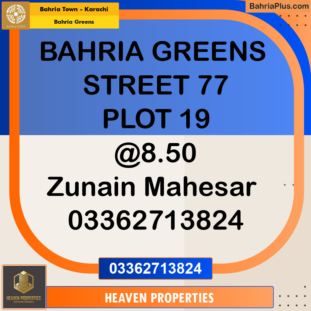 75 Sq. Yards Residential Plot for Sale in Bahria Greens - Bahria Town, Karachi - (BP-195535)