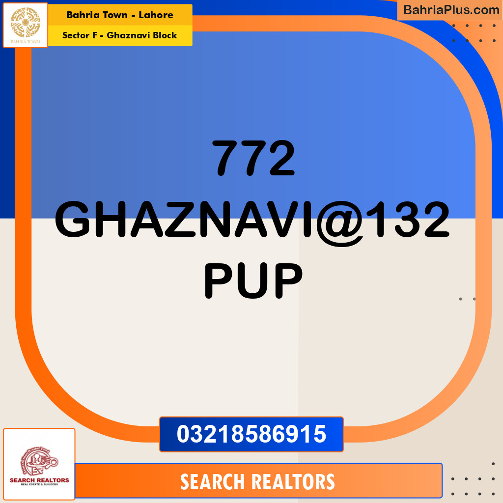 Residential Plot for Sale in Sector F - Ghaznavi Block -  Bahria Town, Lahore - (BP-195588)