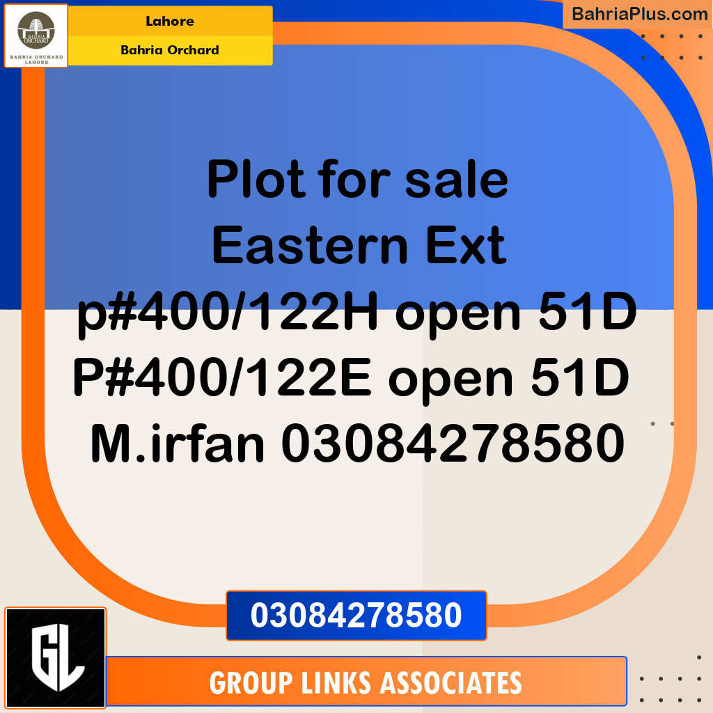 Residential Plot for Sale in Bahria Orchard, Lahore - (BP-195612)