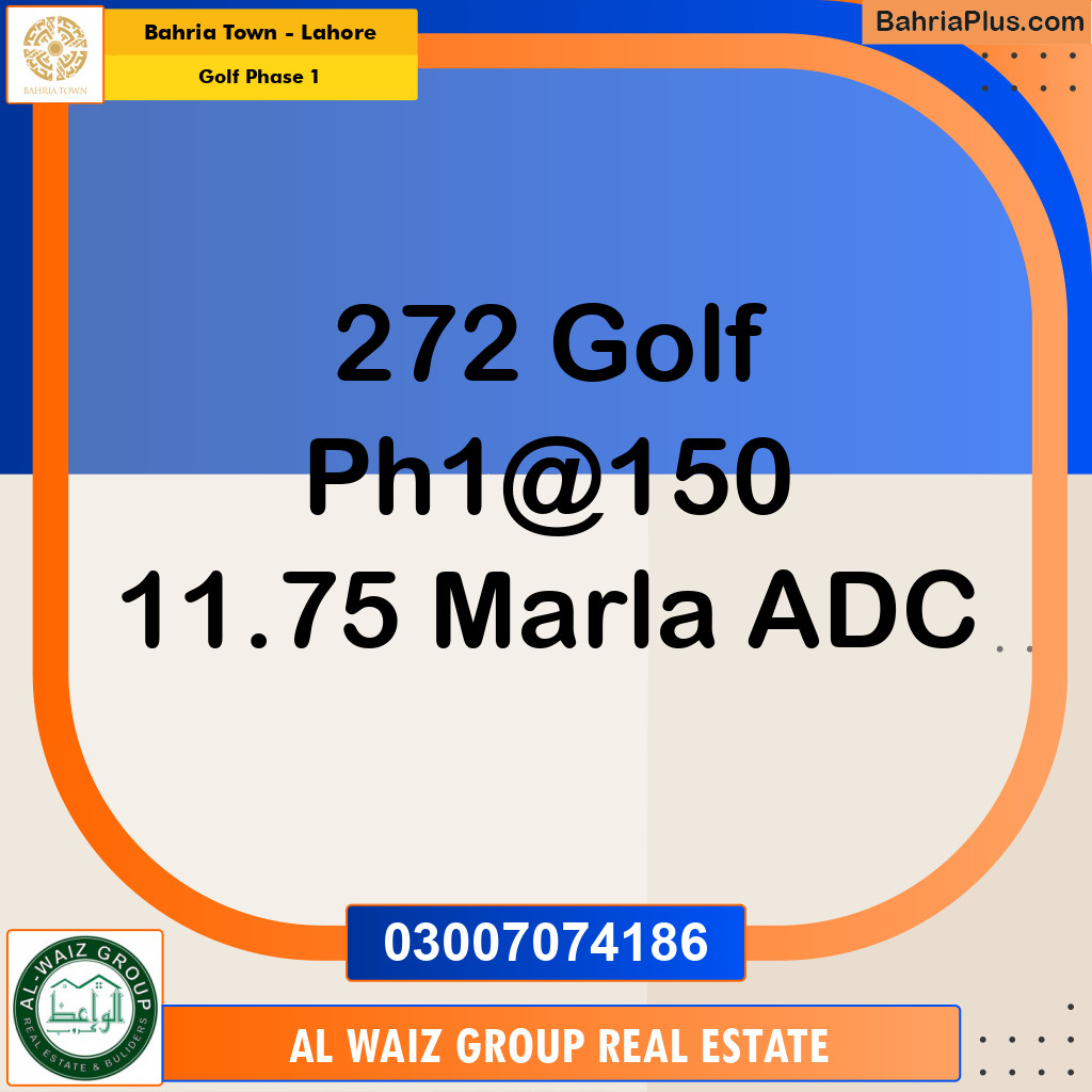 Residential Plot for Sale in Golf Phase 1 - Bahria Town, Lahore - (BP-195618)