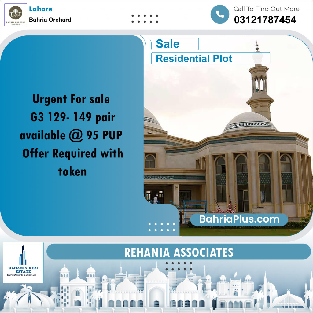 Residential Plot for Sale in Bahria Orchard, Lahore - (BP-195631)