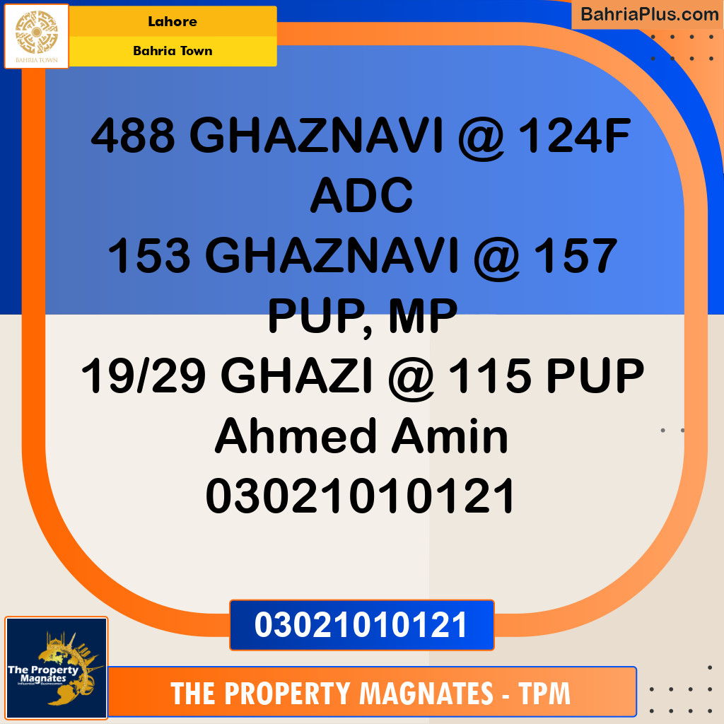 Residential Plot for Sale in Bahria Town, Lahore - (BP-195643)