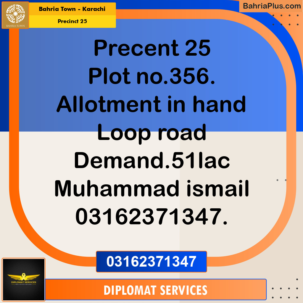125 Sq. Yards Residential Plot for Sale in Precinct 25 -  Bahria Town, Karachi - (BP-195771)