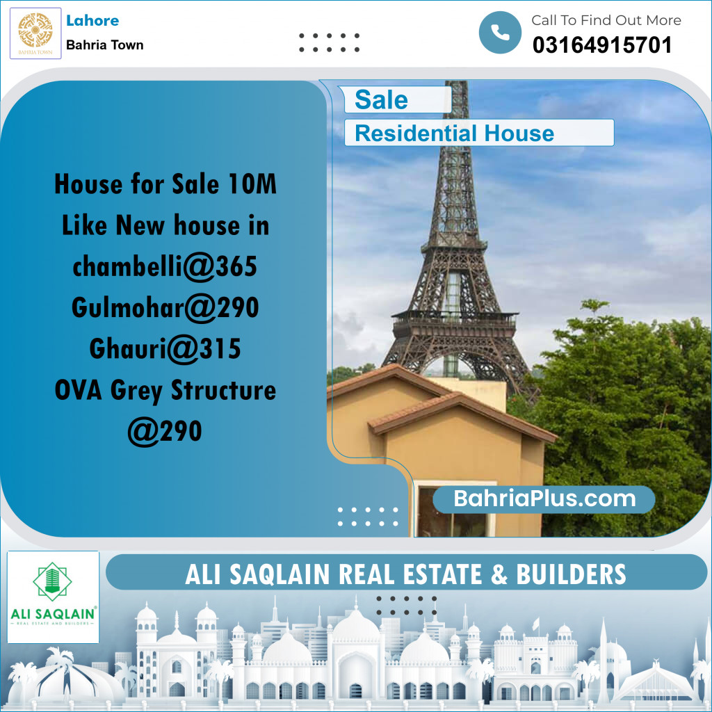 Residential House for Sale in Bahria Town, Lahore - (BP-195863)