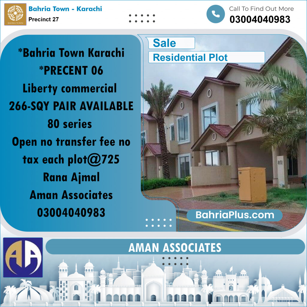 Residential Plot for Sale in Precinct 27 -  Bahria Town, Karachi - (BP-195869)