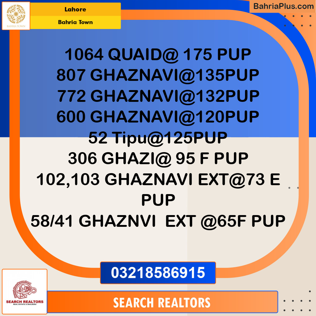Residential Plot for Sale in Bahria Town, Lahore - (BP-195883)