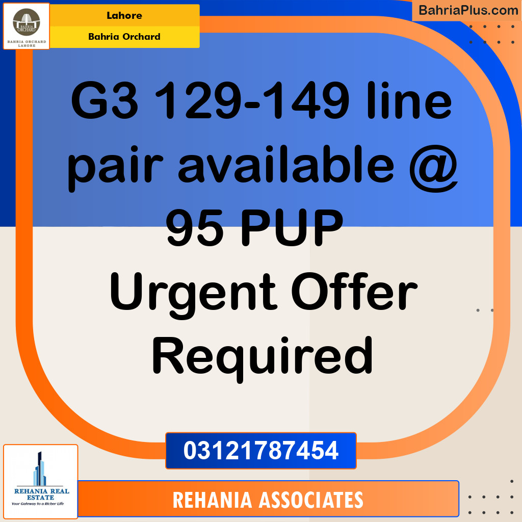 Residential Plot for Sale in Bahria Orchard, Lahore - (BP-196097)