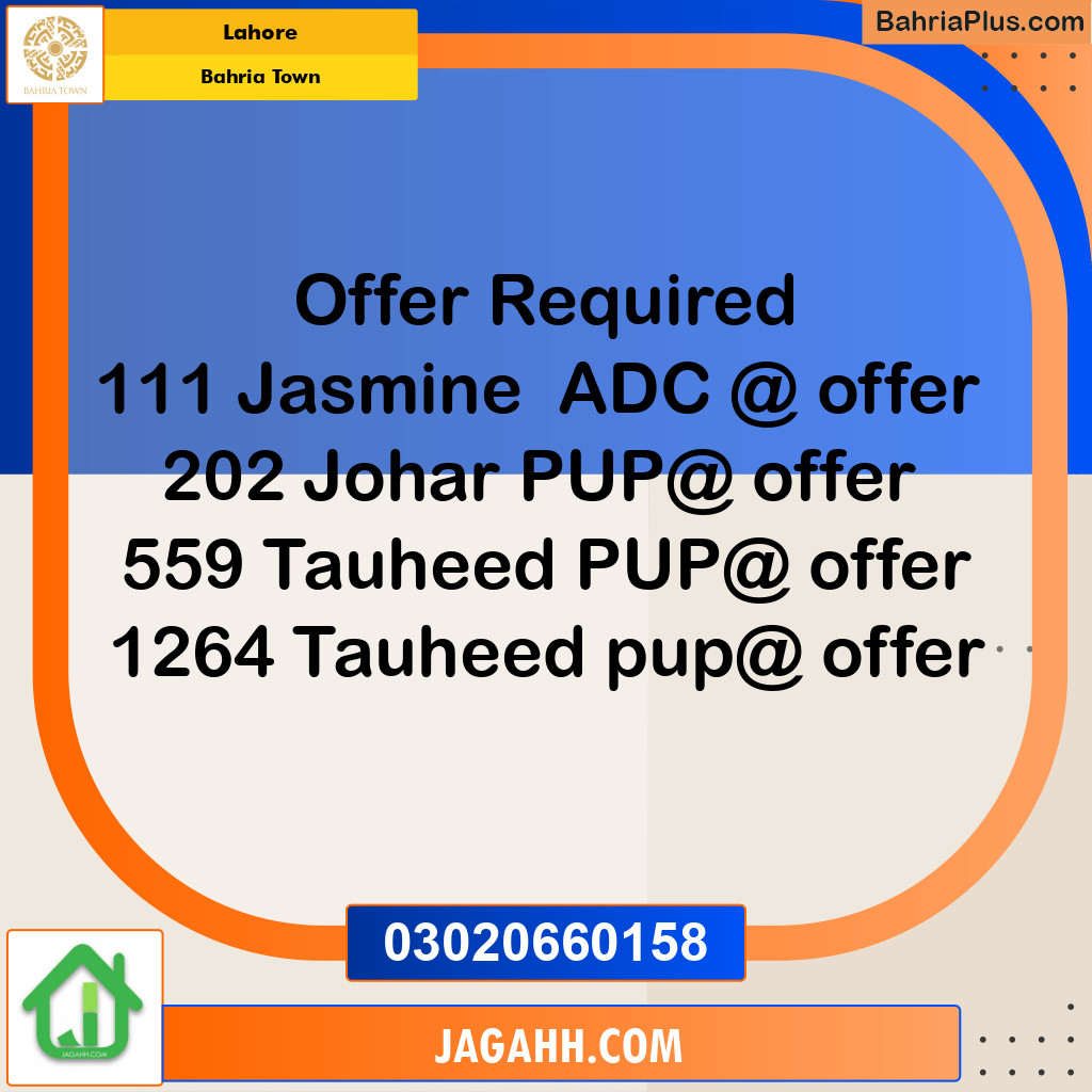 Residential Plot for Sale in Bahria Town, Lahore - (BP-196137)