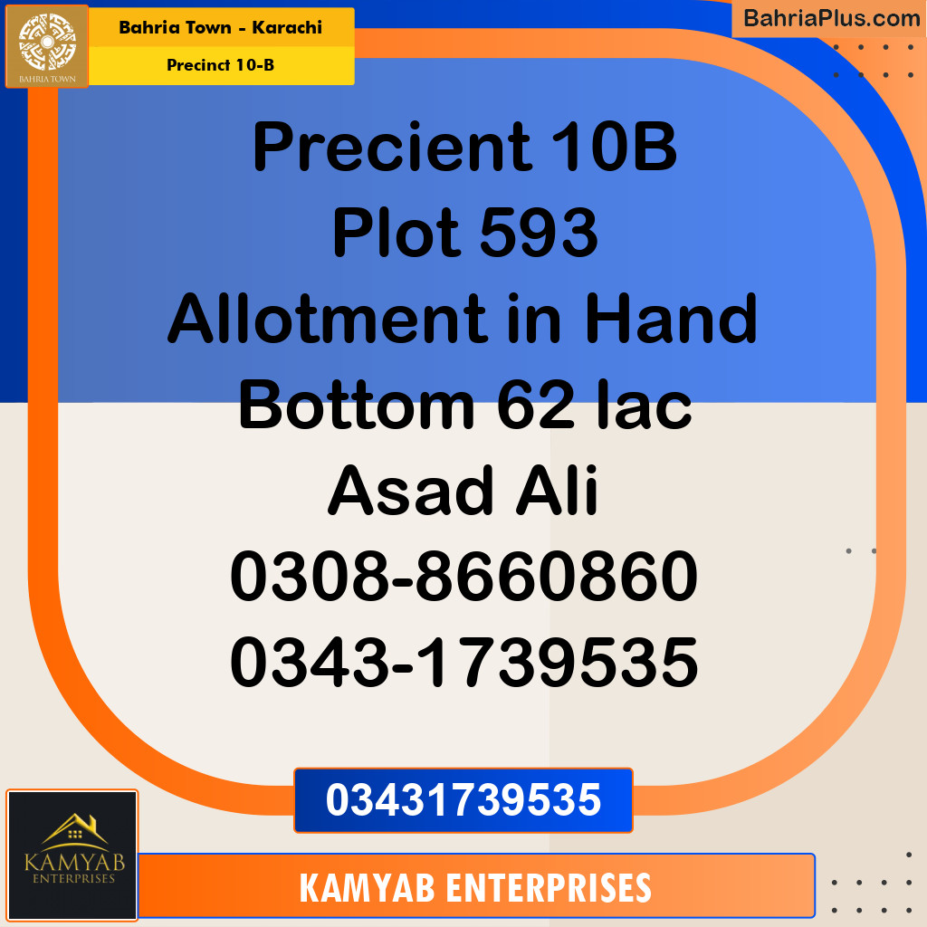 125 Sq. Yards Residential Plot for Sale in Precinct 10-B - Bahria Town, Karachi - (BP-196198)