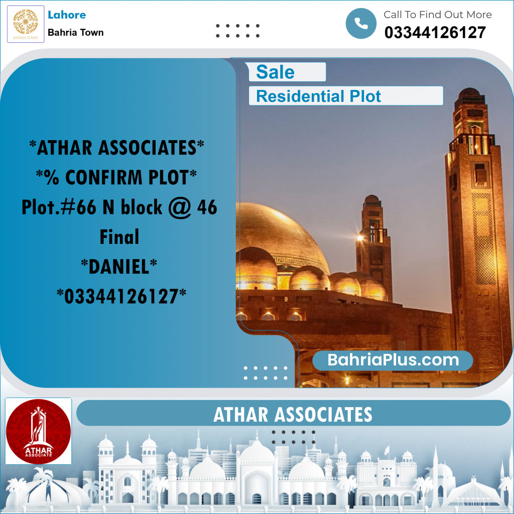 Residential Plot for Sale in Bahria Town, Lahore - (BP-196355)
