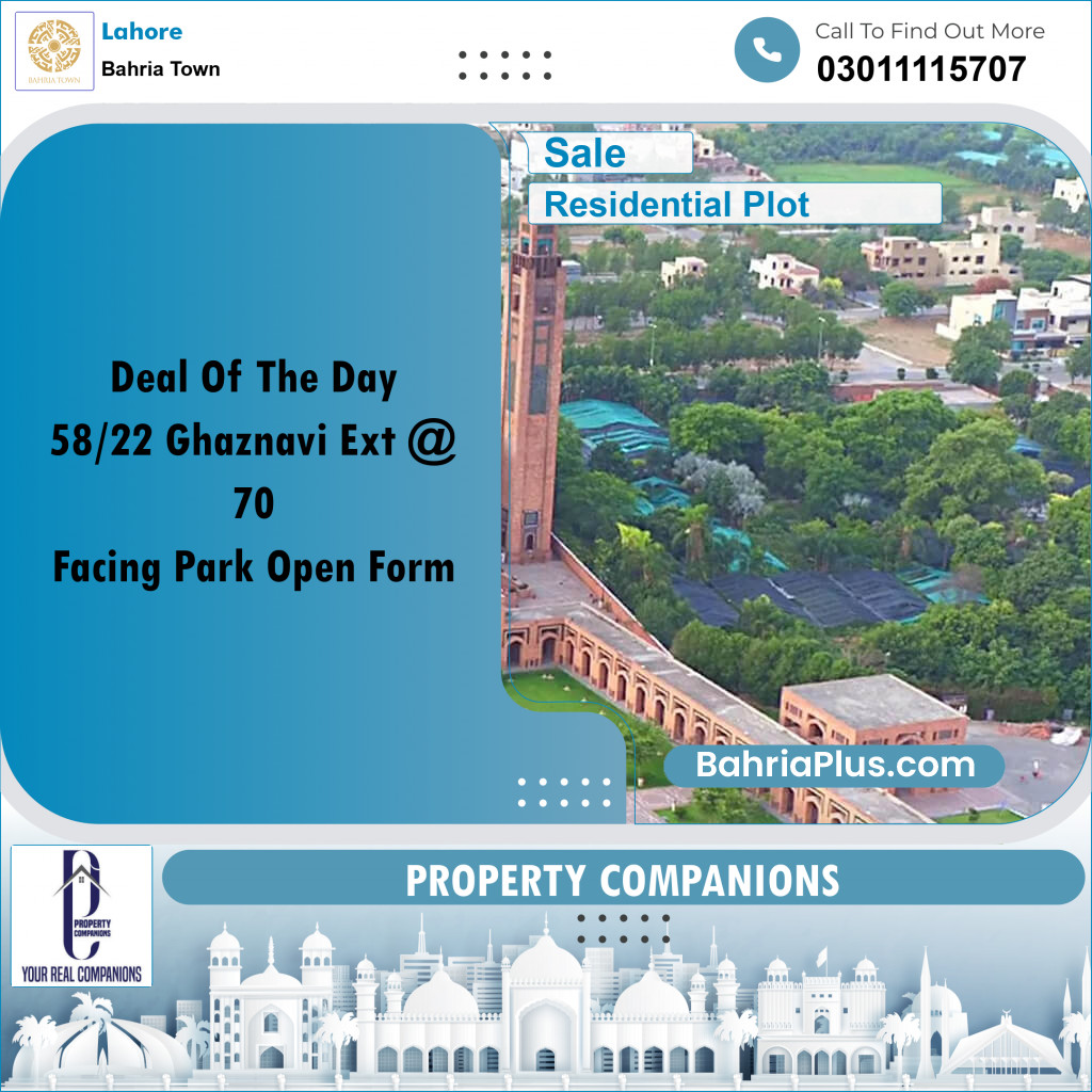 Residential Plot for Sale in Bahria Town, Lahore - (BP-196373)