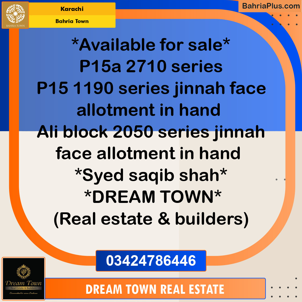 Residential Plot for Sale in Bahria Town, Karachi - (BP-196381)