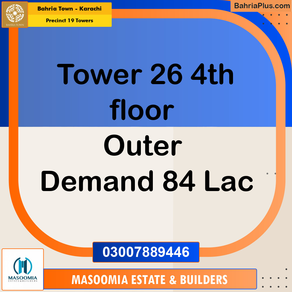 Residential Apartment for Sale in Precinct 19 Towers -  Bahria Town, Karachi - (BP-196413)