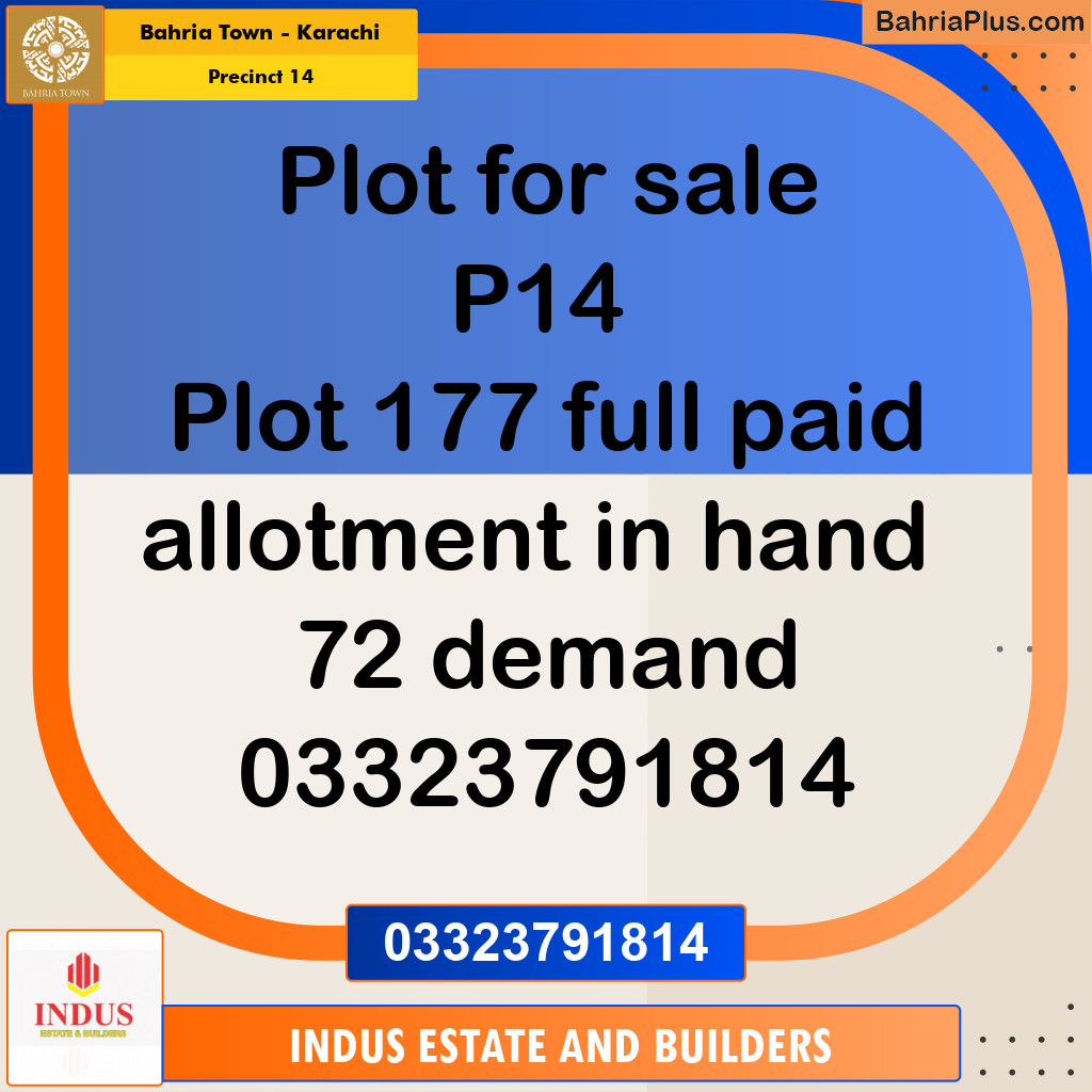 125 Sq. Yards Residential Plot for Sale in Precinct 14 -  Bahria Town, Karachi - (BP-196424)