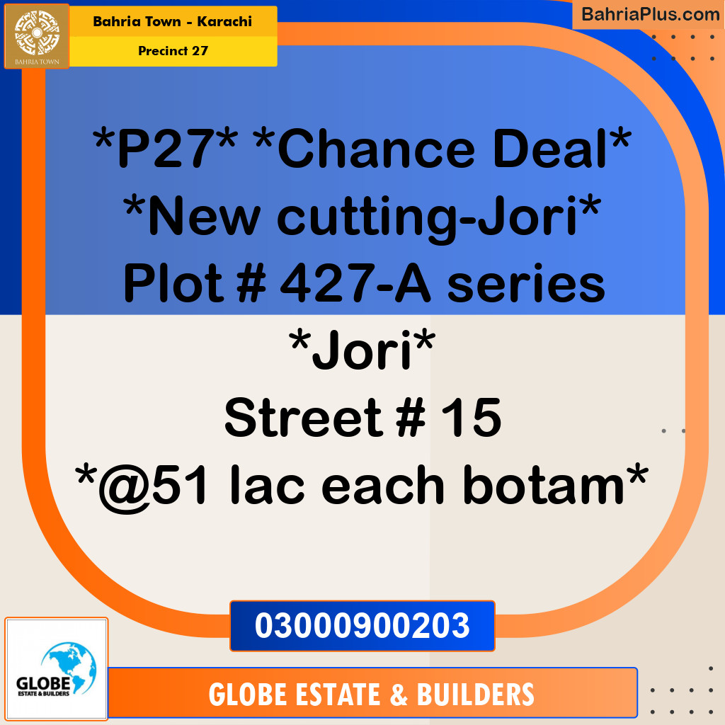 Residential Plot for Sale in Precinct 27 -  Bahria Town, Karachi - (BP-196437)