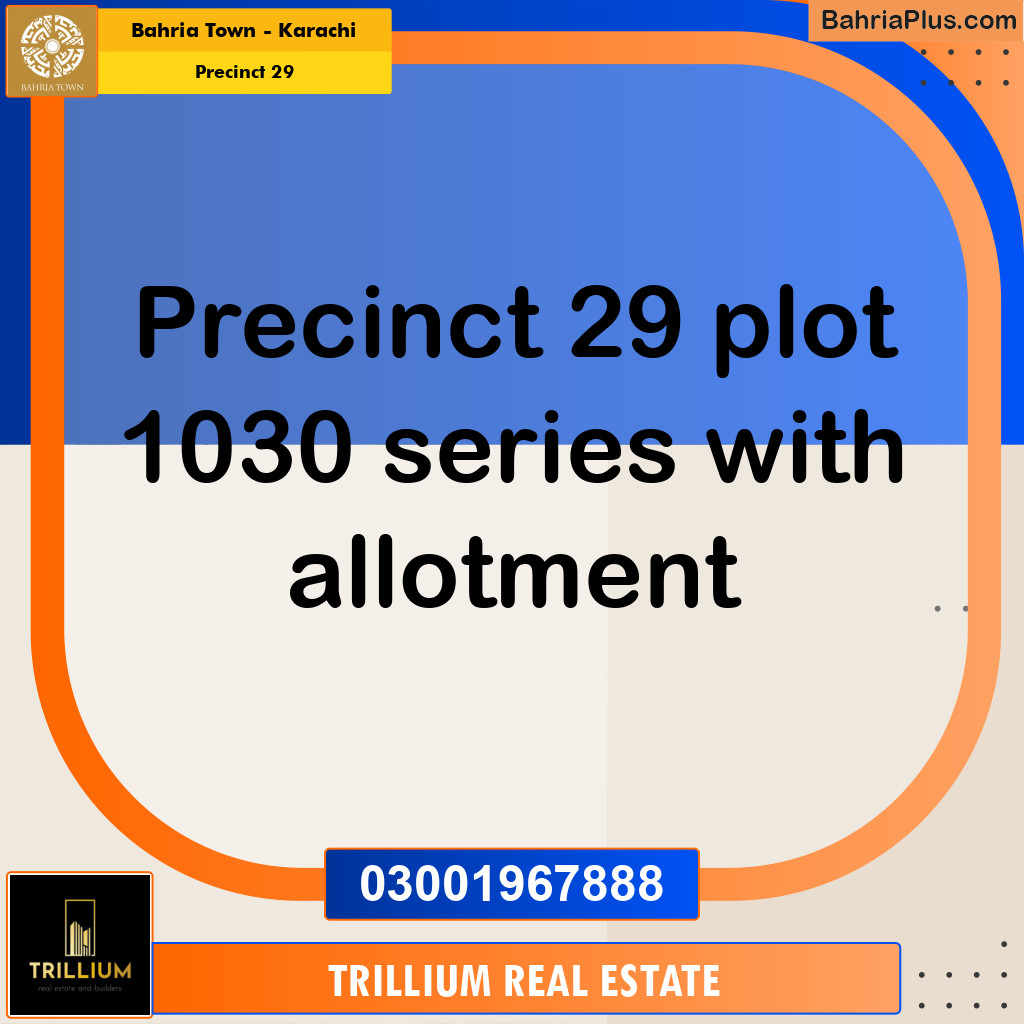 500 Sq. Yards Residential Plot for Sale in Precinct 29 -  Bahria Town, Karachi - (BP-196438)