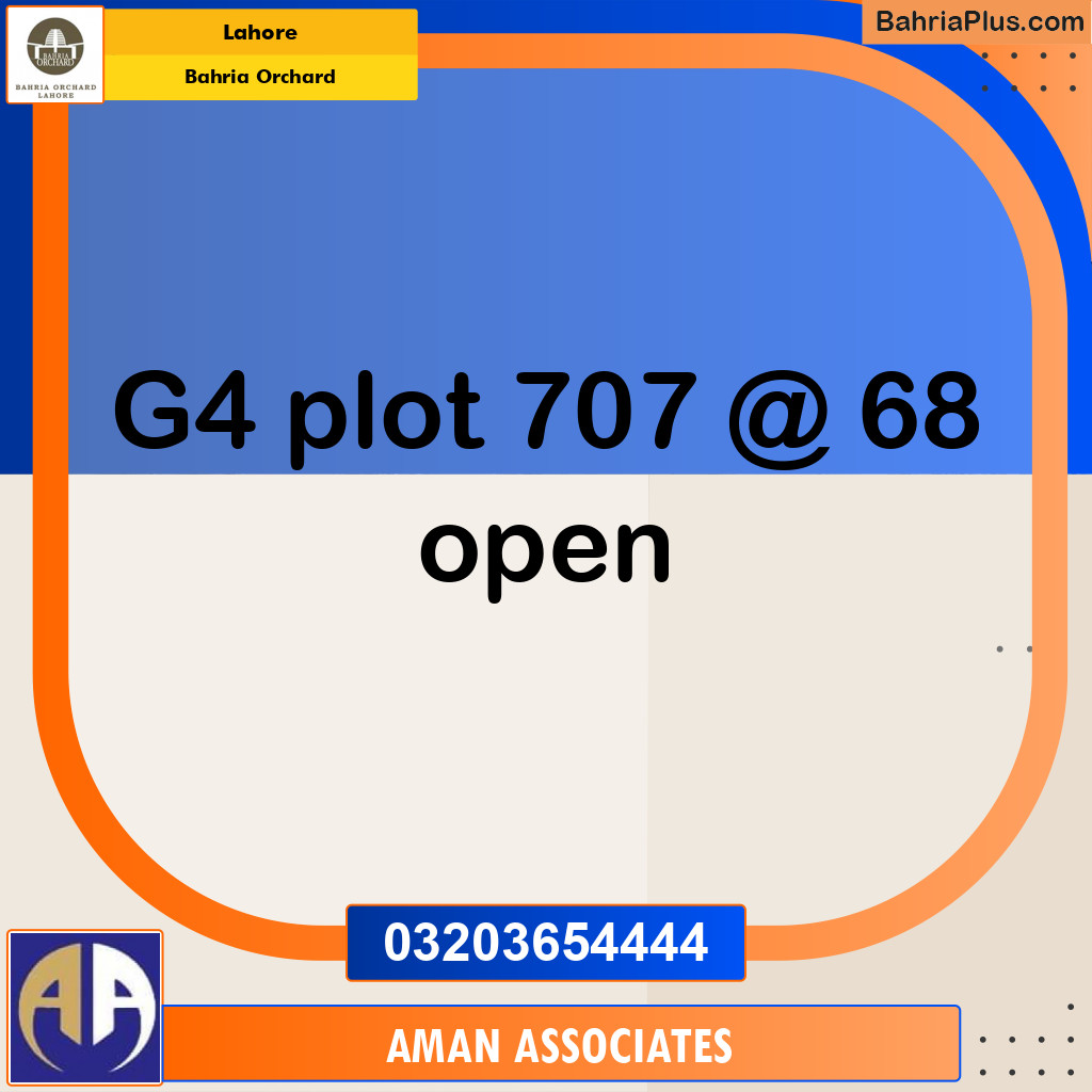 Residential Plot for Sale in Bahria Orchard, Lahore - (BP-196589)