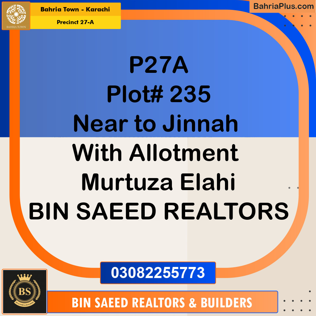 500 Sq. Yards Residential Plot for Sale in Precinct 27-A -  Bahria Town, Karachi - (BP-196676)