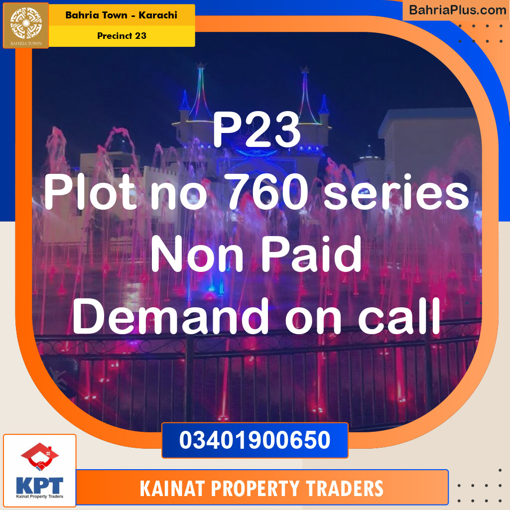 125 Sq. Yards Residential Plot for Sale in Precinct 23 -  Bahria Town, Karachi - (BP-196726)