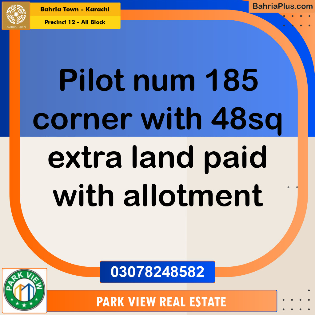 125 Sq. Yards Residential Plot for Sale in Precinct 12 - Ali Block -  Bahria Town, Karachi - (BP-196753)