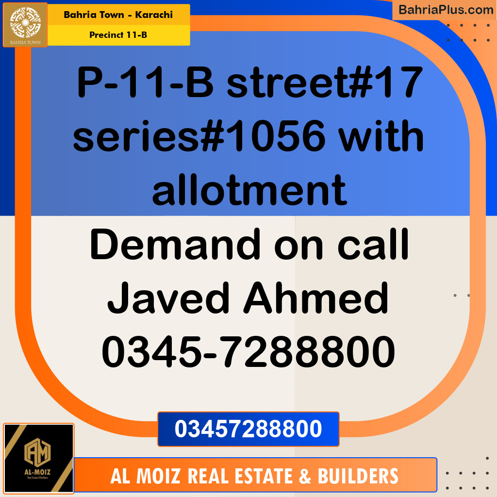 125 Sq. Yards Residential Plot for Sale in Precinct 11-B - Bahria Town, Karachi - (BP-196768)