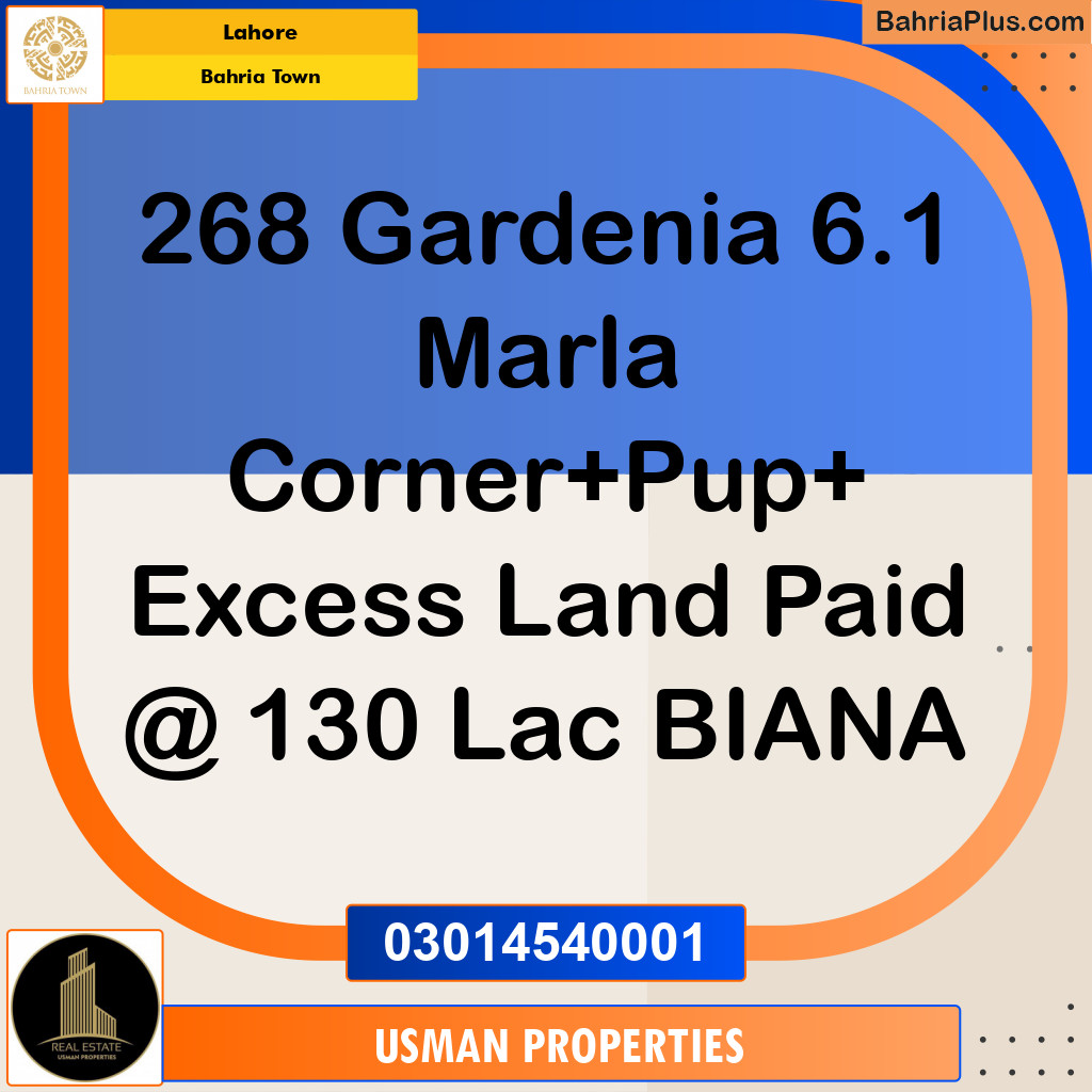 Residential Plot for Sale in Bahria Town, Lahore - (BP-196776)