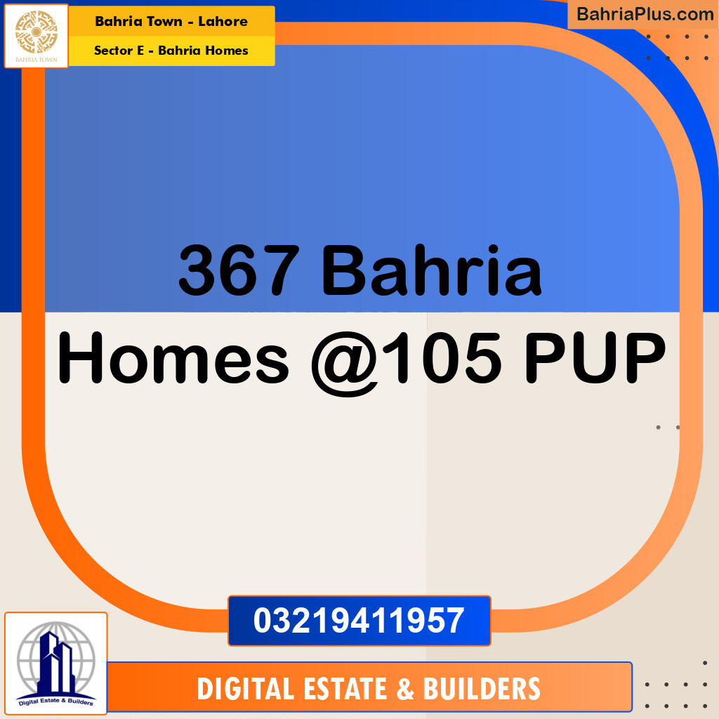 Residential Plot for Sale in Sector E - Bahria Homes - Bahria Town, Lahore - (BP-196837)