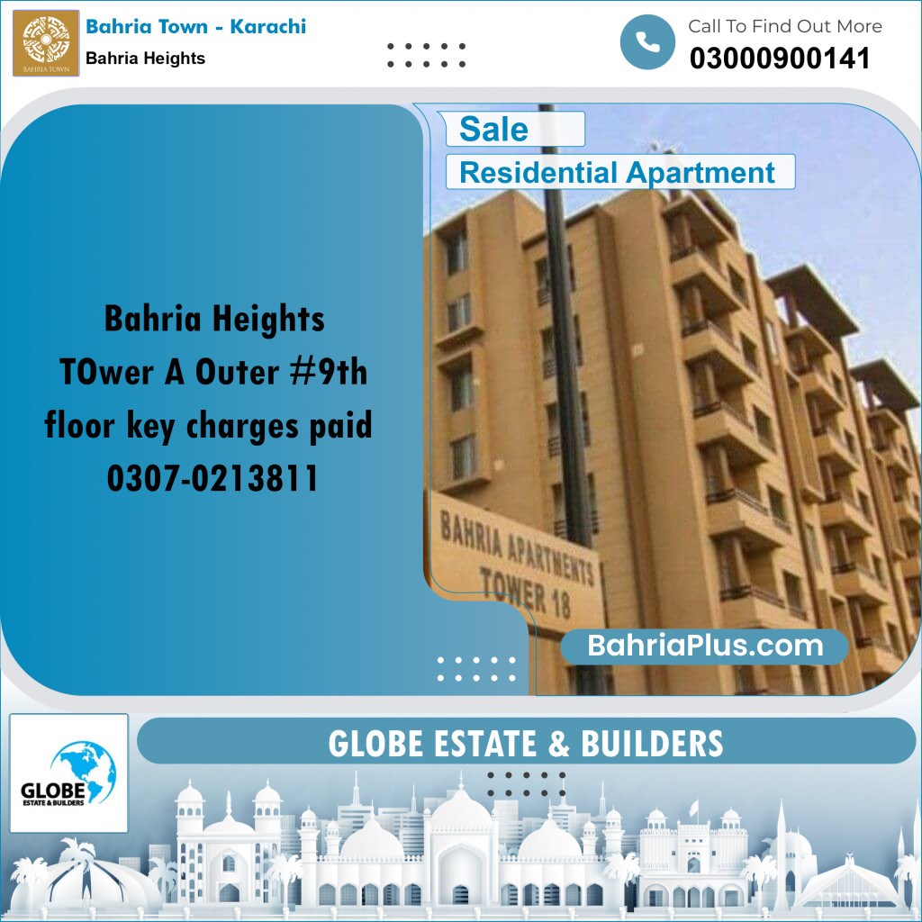 1100 Sq. Ft. Residential Apartment for Sale in Bahria Heights -  Bahria Town, Karachi - (BP-196949)