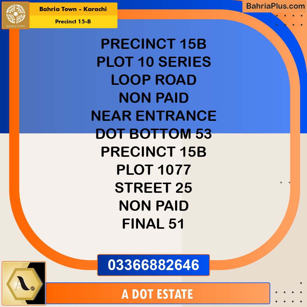 125 Sq. Yards Residential Plot for Sale in Precinct 15-B -  Bahria Town, Karachi - (BP-197140)